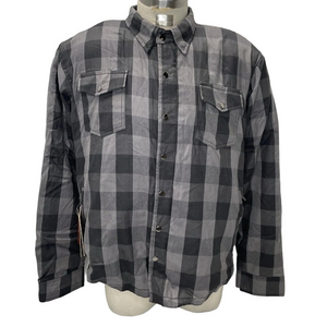 Dream Apparel Men’s Padded Motorcycle Jacket – Grey – Size 3XL